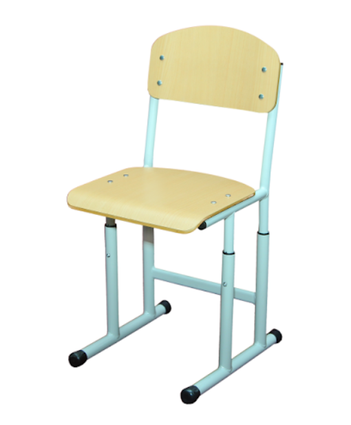 Стілець полозковий, рост. гр. №4-6, на круглій трубі, спинка та сидіння покриті пластиком HPL, ЕТЕРНО ТРЕЙД (190109 HPL)